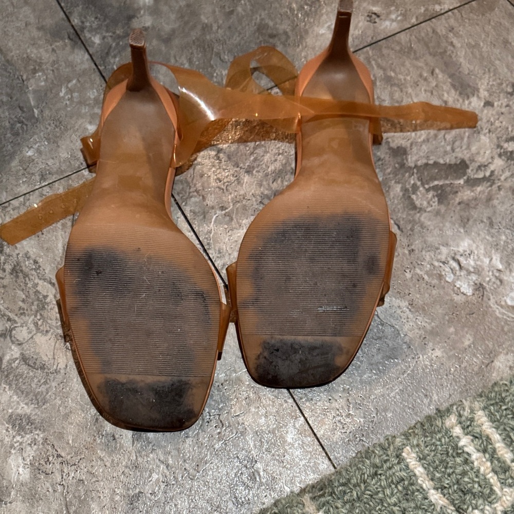 🍑Chinese Laundry Transparent peach Heels - Picture 3 of 8